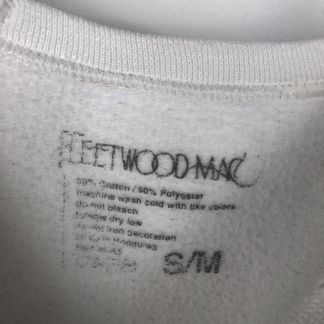 FLEETWOOD MAC band sweatshirt, size M, men's cotton white type Vintage Second Hand