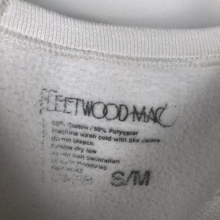 FLEETWOOD MAC band sweatshirt, size M, men's cotton white type Vintage Second Hand