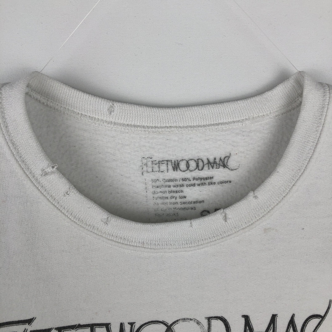 FLEETWOOD MAC band sweatshirt, size M, men's cotton white type Vintage Second Hand
