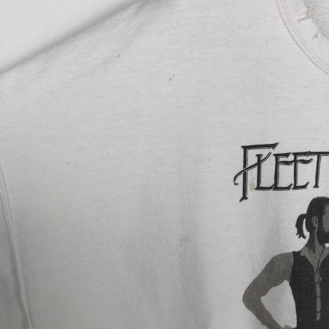 FLEETWOOD MAC band sweatshirt, size M, men's cotton white type Vintage Second Hand