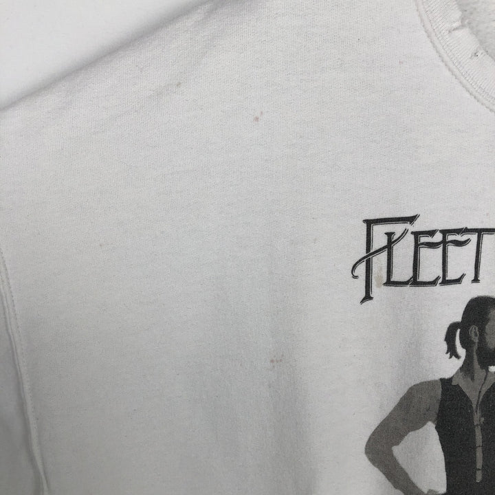 FLEETWOOD MAC band sweatshirt, size M, men's cotton white type Vintage Second Hand