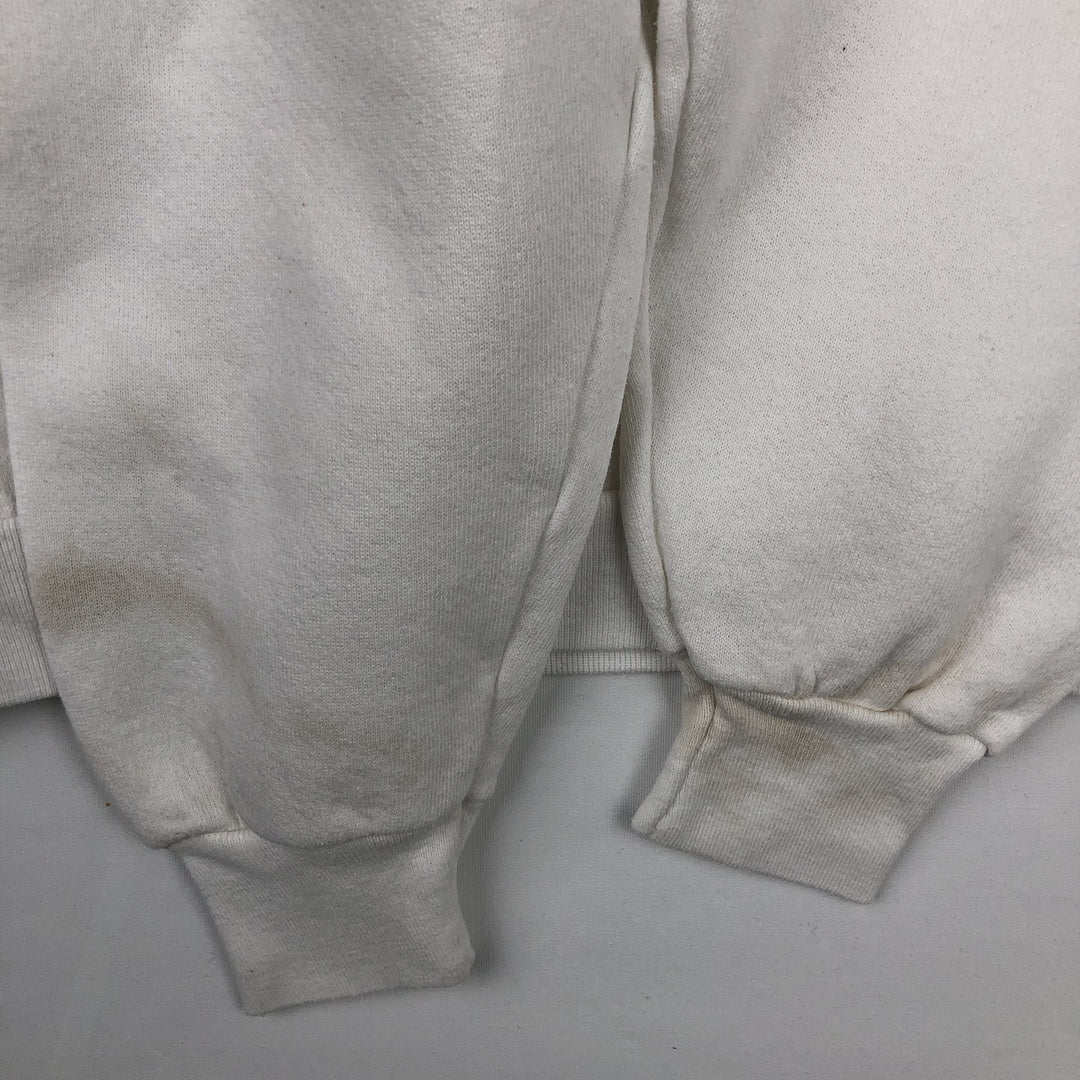 90'S Fruit of the Loom Message Print Sweatshirt, Made in USA, Men's XL, Vintage cotton white type Vintage Second Hand
