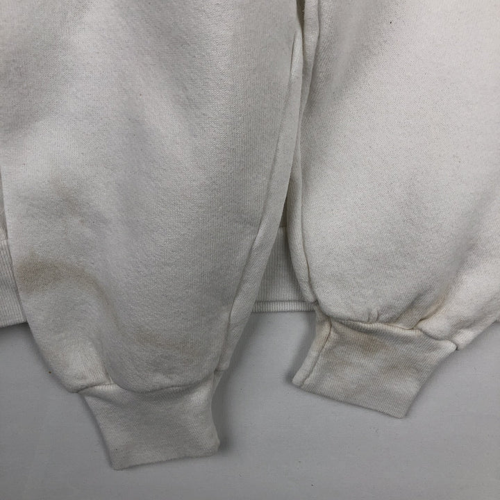 90'S Fruit of the Loom Message Print Sweatshirt, Made in USA, Men's XL, Vintage cotton white type Vintage Second Hand