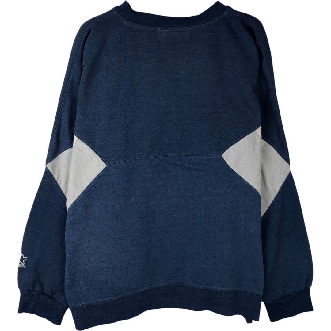 Starter MLB New York Yankees sweatshirt, men's size L (approx.) polyester navy blue type Vintage Second Hand