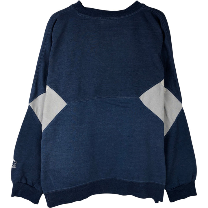 Starter MLB New York Yankees sweatshirt, men's size L (approx.) polyester navy blue type Vintage Second Hand