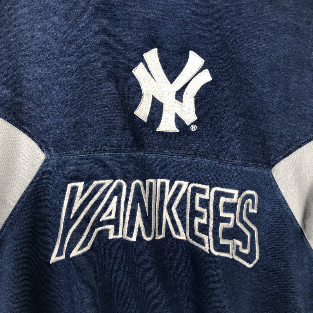Starter MLB New York Yankees sweatshirt, men's size L (approx.) polyester navy blue type Vintage Second Hand