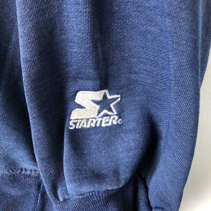 Starter MLB New York Yankees sweatshirt, men's size L (approx.) polyester navy blue type Vintage Second Hand