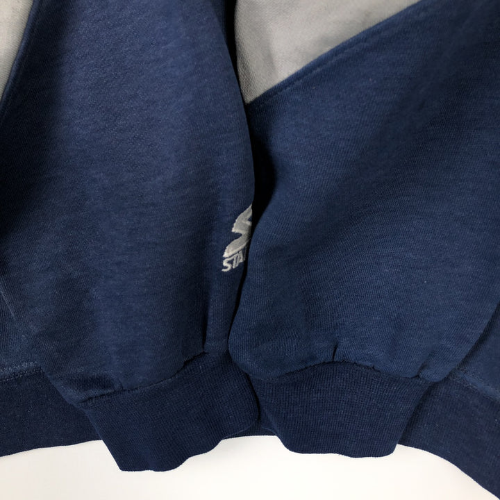 Starter MLB New York Yankees sweatshirt, men's size L (approx.) polyester navy blue type Vintage Second Hand