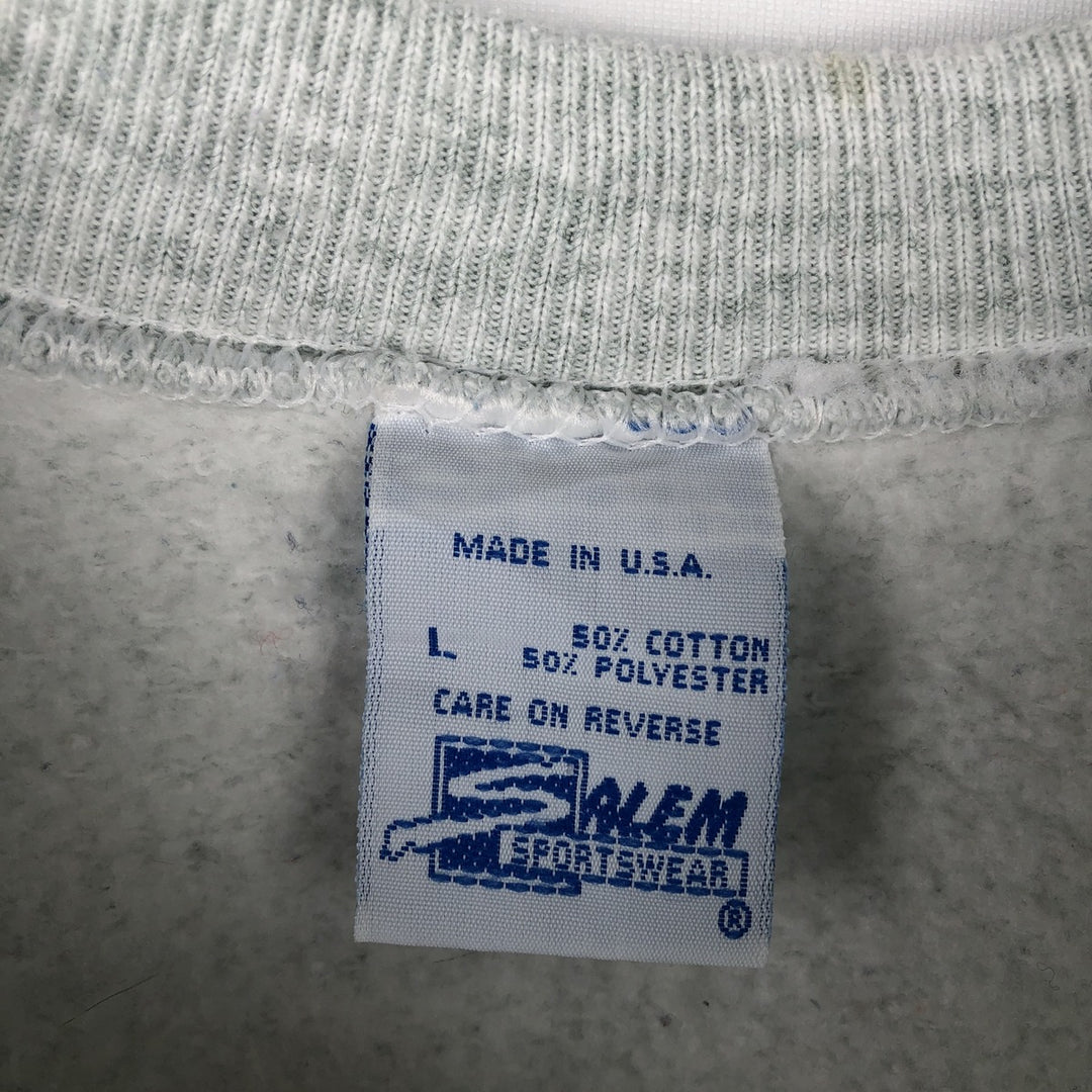 Vintage 1990'S SALEM MLB Seattle Mariners sweatshirt, Made in USA, Men's Size Large cotton gray type Vintage Second Hand
