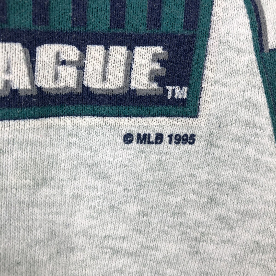 Vintage 1990'S SALEM MLB Seattle Mariners sweatshirt, Made in USA, Men's Size Large cotton gray type Vintage Second Hand