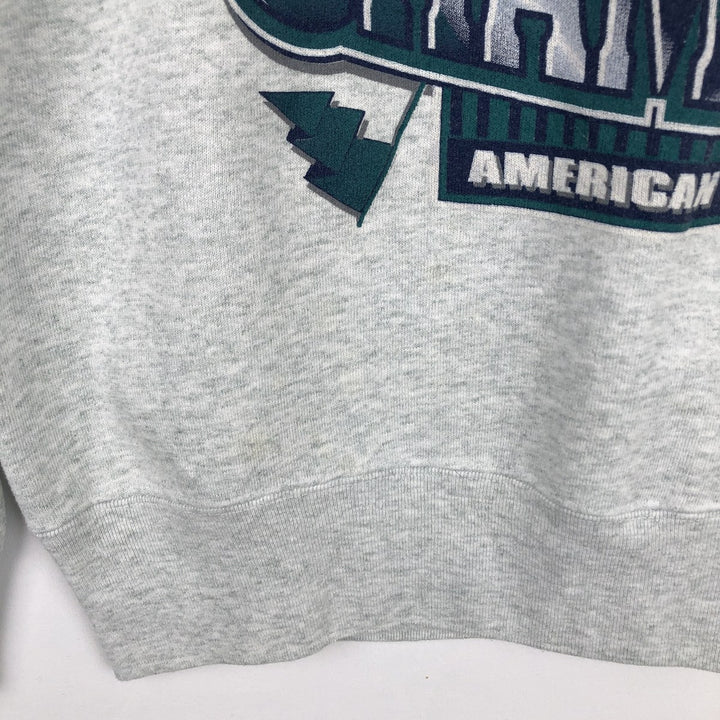 Vintage 1990'S SALEM MLB Seattle Mariners sweatshirt, Made in USA, Men's Size Large cotton gray type Vintage Second Hand