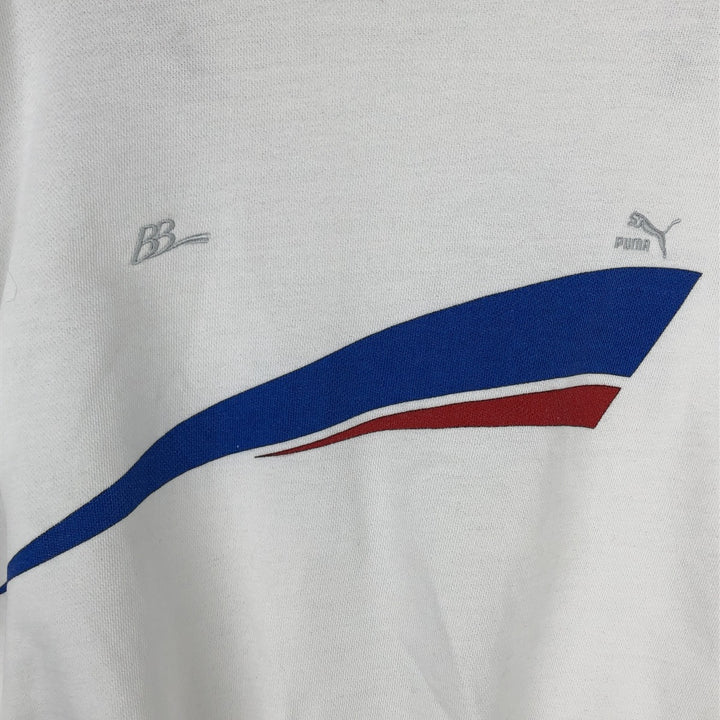 Vintage Puma logo sweatshirt, size 5, men's XL cotton white type Vintage Second Hand