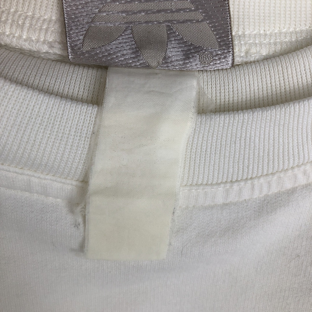 80'S Adidas Trefoil Logo Print Sweatshirt, Men's Size L (approx.), Vintage unclear white type Vintage Second Hand