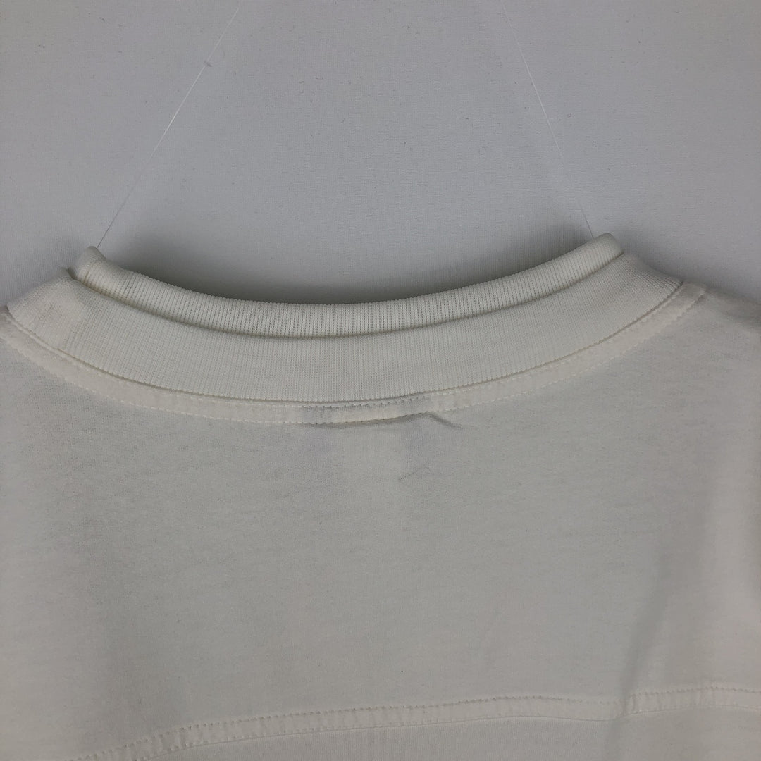 80'S Adidas Trefoil Logo Print Sweatshirt, Men's Size L (approx.), Vintage unclear white type Vintage Second Hand