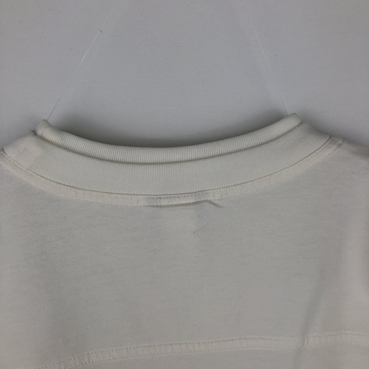 80'S Adidas Trefoil Logo Print Sweatshirt, Men's Size L (approx.), Vintage unclear white type Vintage Second Hand