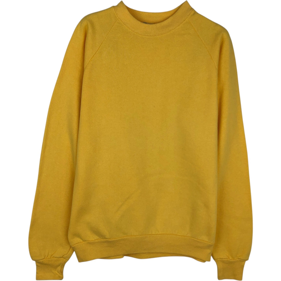90'S Jerzees Plain Blank Sweatshirt Trainer Made in USA Men's Size L Vintage cotton lemon yellow Vintage Second Hand