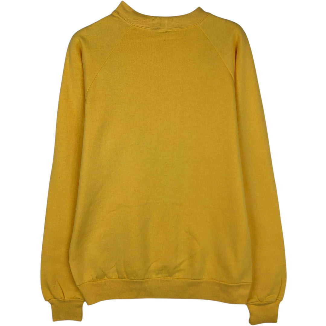 90'S Jerzees Plain Blank Sweatshirt Trainer Made in USA Men's Size L Vintage cotton lemon yellow Vintage Second Hand