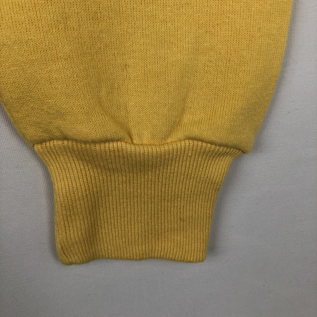 90'S Jerzees Plain Blank Sweatshirt Trainer Made in USA Men's Size L Vintage cotton lemon yellow Vintage Second Hand
