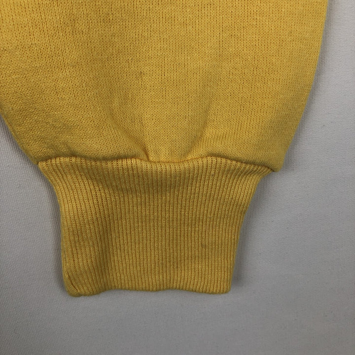 90'S Jerzees Plain Blank Sweatshirt Trainer Made in USA Men's Size L Vintage cotton lemon yellow Vintage Second Hand