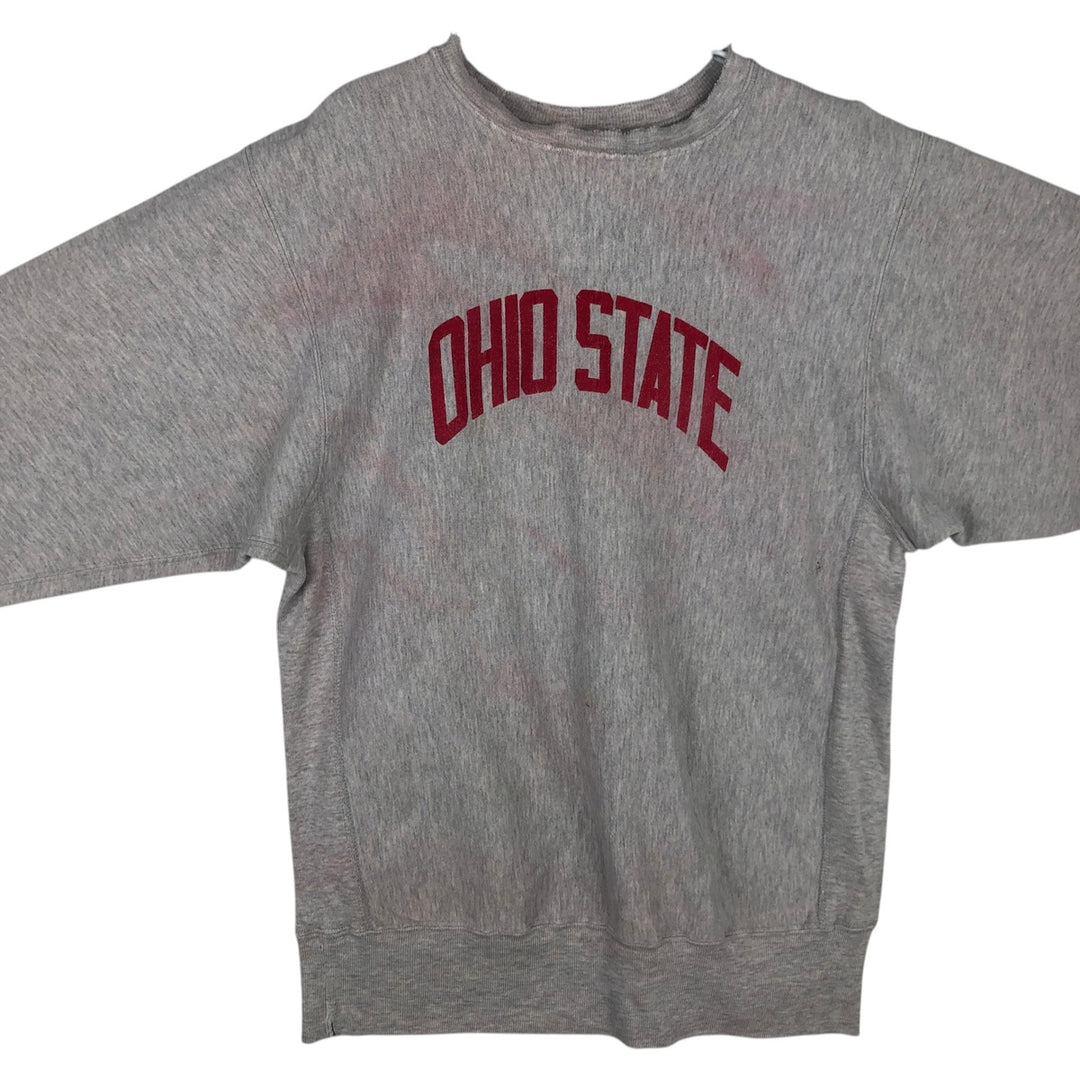 Vintage 90'S Champion Ohio State University college sweatshirt, made in the USA, men's size XXL cotton gray type Vintage Second Hand