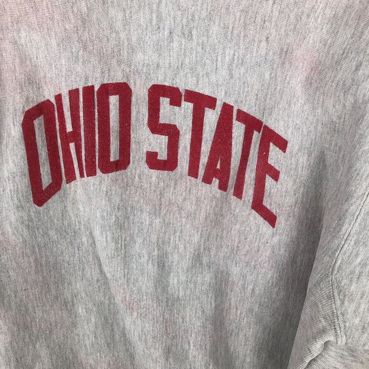 Vintage 90'S Champion Ohio State University college sweatshirt, made in the USA, men's size XXL cotton gray type Vintage Second Hand