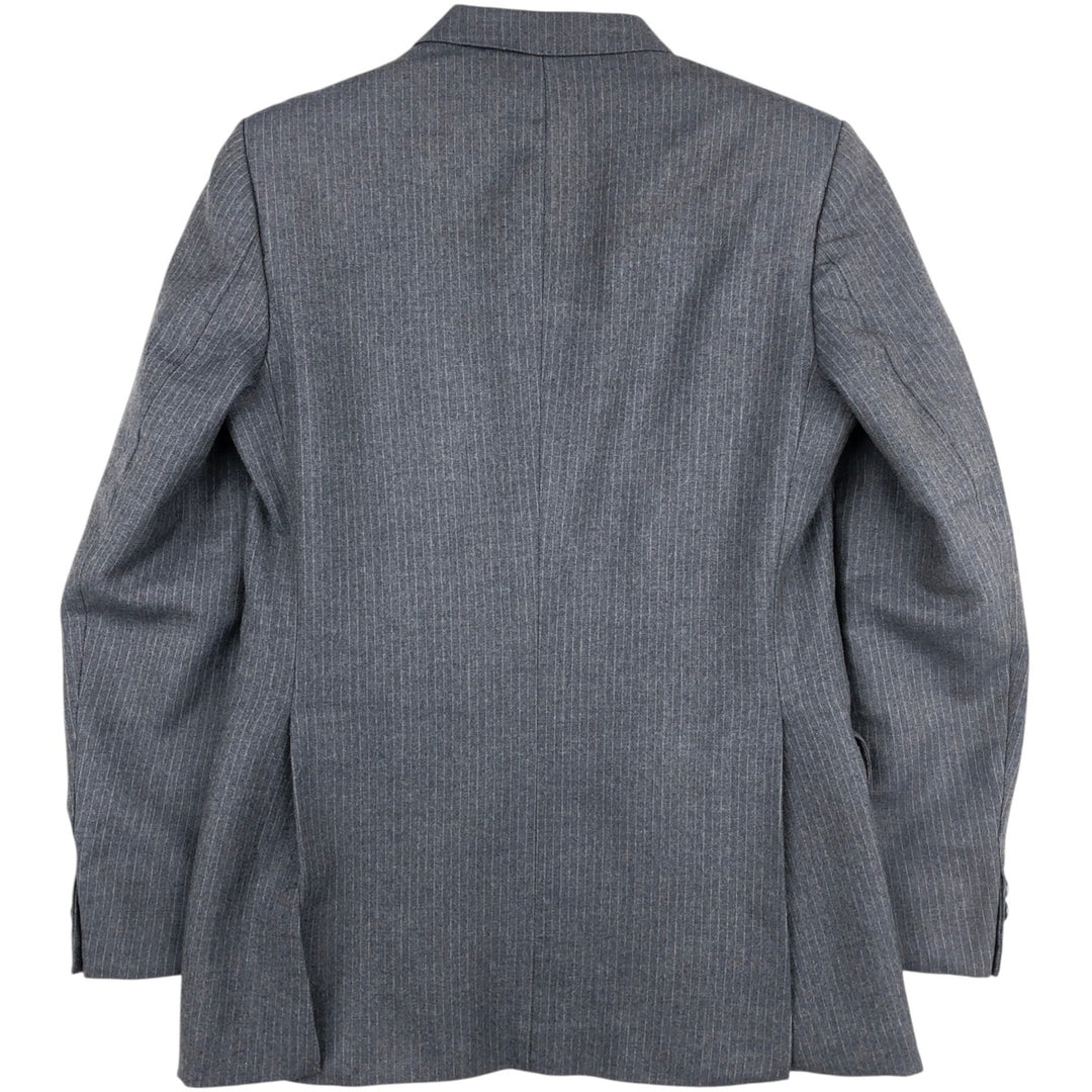 BURTON Stripe Pattern Wool Tailored Jacket, Made in England, Men's Size M (Equivalent), Vintage wool gray type Vintage Second Hand
