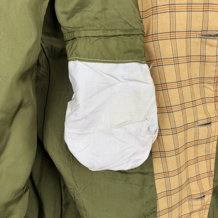 Anderson Little Check Pattern Tailored Jacket, Men's Size L (approx.), Vintage unclear yellow type Vintage Second Hand