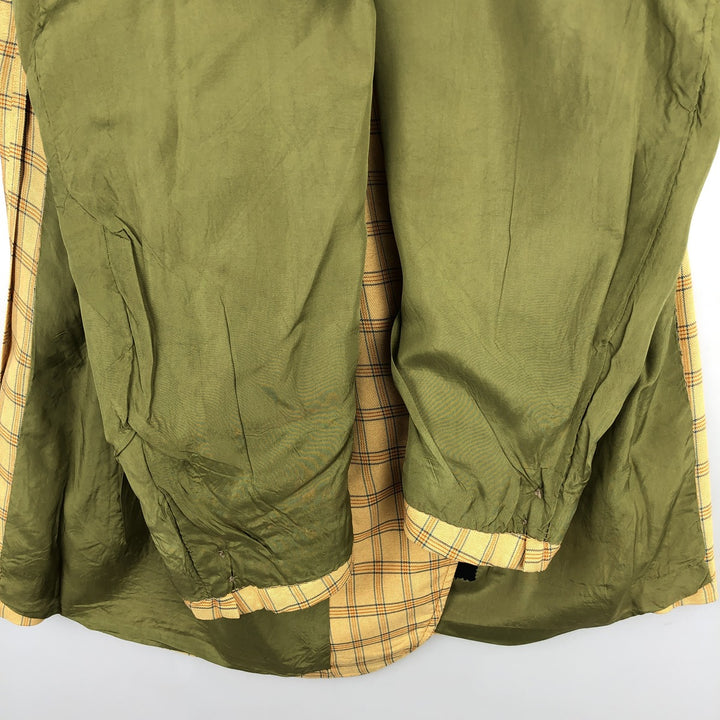 Anderson Little Check Pattern Tailored Jacket, Men's Size L (approx.), Vintage unclear yellow type Vintage Second Hand