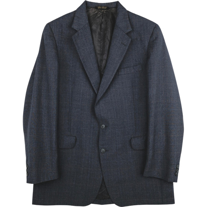 Custom Guild Check Pattern Tailored Jacket, Men's Size M (Equivalent), Vintage unclear gray type Vintage Second Hand