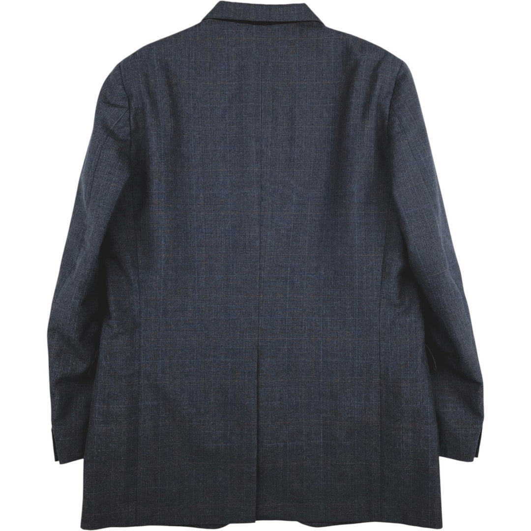 Custom Guild Check Pattern Tailored Jacket, Men's Size M (Equivalent), Vintage unclear gray type Vintage Second Hand