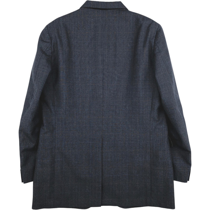 Custom Guild Check Pattern Tailored Jacket, Men's Size M (Equivalent), Vintage unclear gray type Vintage Second Hand