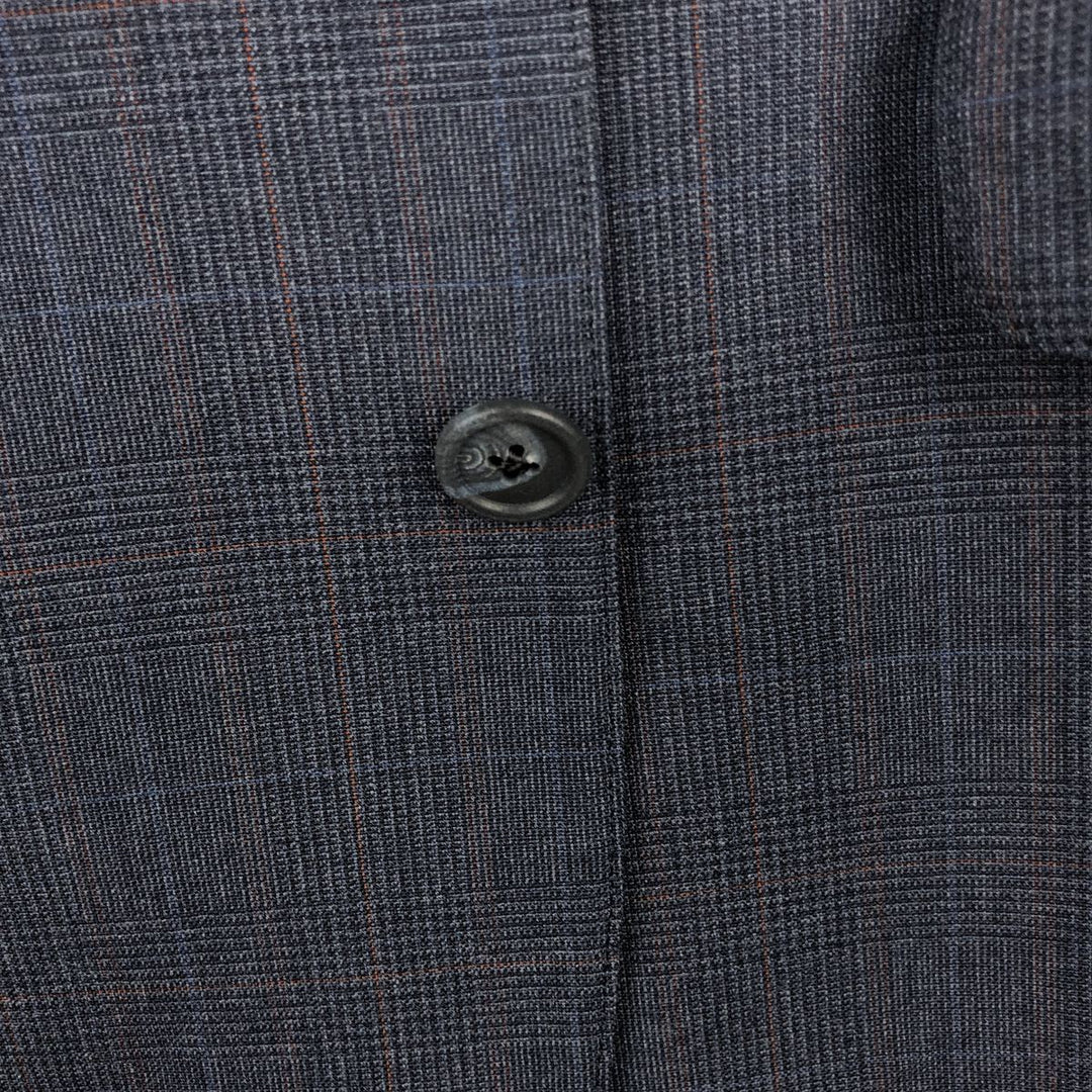Custom Guild Check Pattern Tailored Jacket, Men's Size M (Equivalent), Vintage unclear gray type Vintage Second Hand