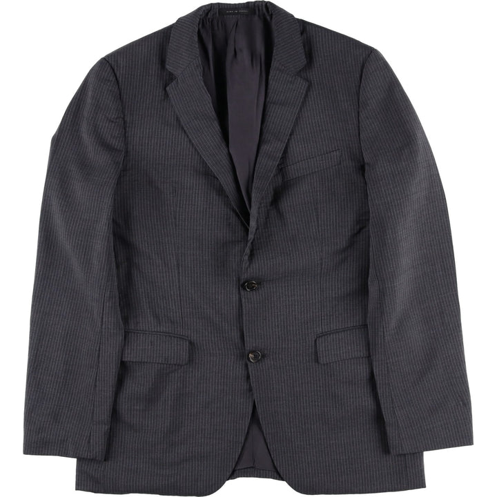 Hugo Boss Striped Wool Tailored Jacket, Men's Size M wool gray type Vintage Second Hand