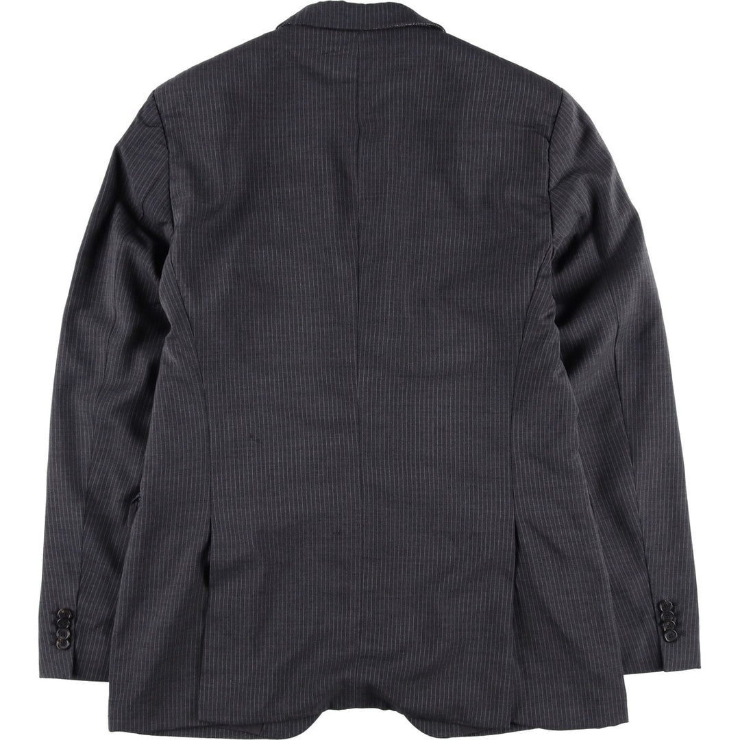 Hugo Boss Striped Wool Tailored Jacket, Men's Size M wool gray type Vintage Second Hand