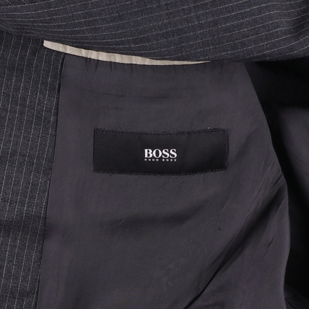 Hugo Boss Striped Wool Tailored Jacket, Men's Size M wool gray type Vintage Second Hand