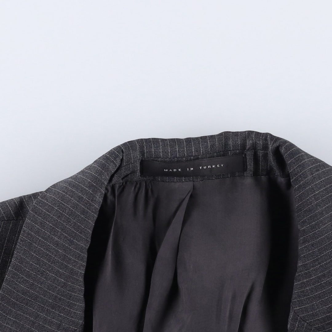 Hugo Boss Striped Wool Tailored Jacket, Men's Size M wool gray type Vintage Second Hand