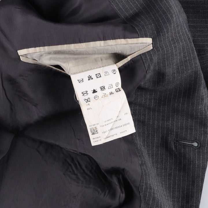 Hugo Boss Striped Wool Tailored Jacket, Men's Size M wool gray type Vintage Second Hand