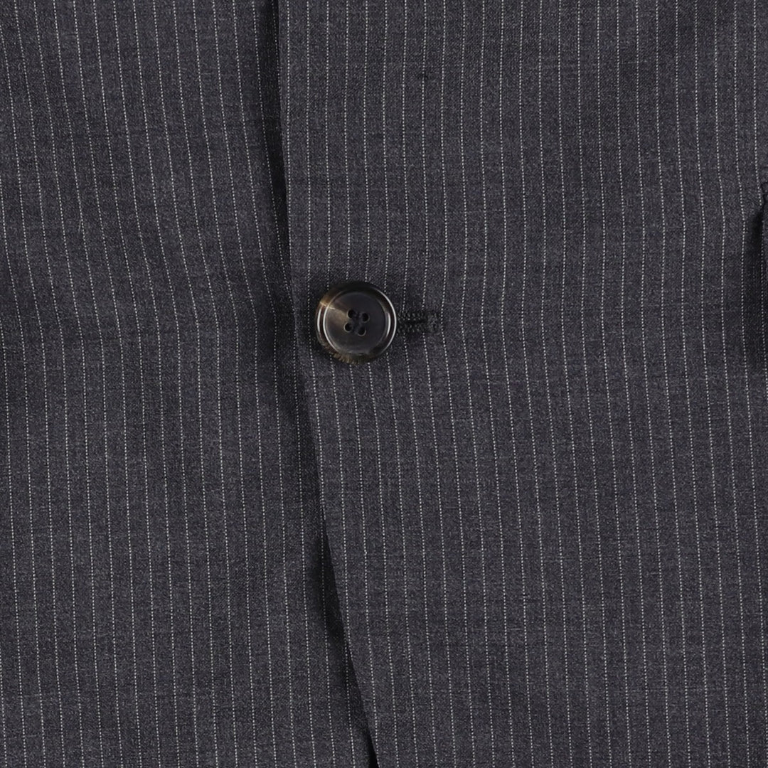 Hugo Boss Striped Wool Tailored Jacket, Men's Size M wool gray type Vintage Second Hand