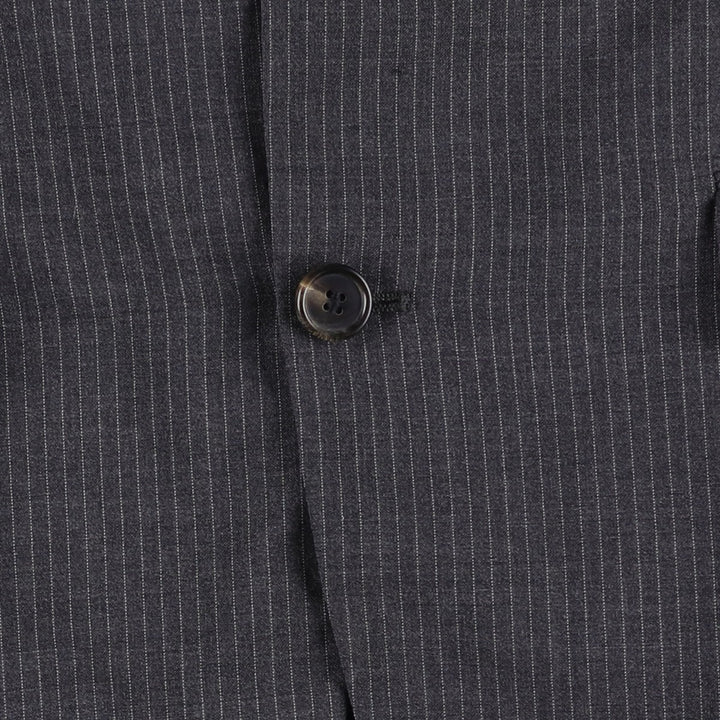 Hugo Boss Striped Wool Tailored Jacket, Men's Size M wool gray type Vintage Second Hand