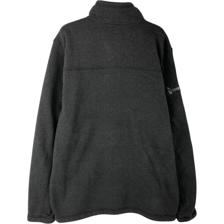 THE NORTH FACE Fleece Jacket Men's XL polyester Charcoal Vintage Second Hand