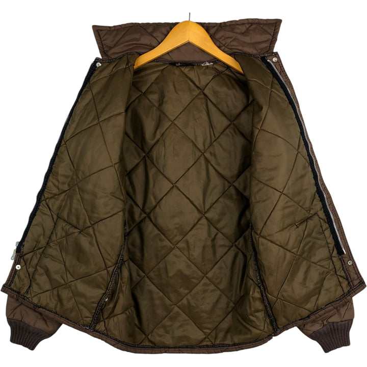 1960s-era quilted puffer jacket, women's size M equivalent, vintage. unclear brown type Vintage Second Hand