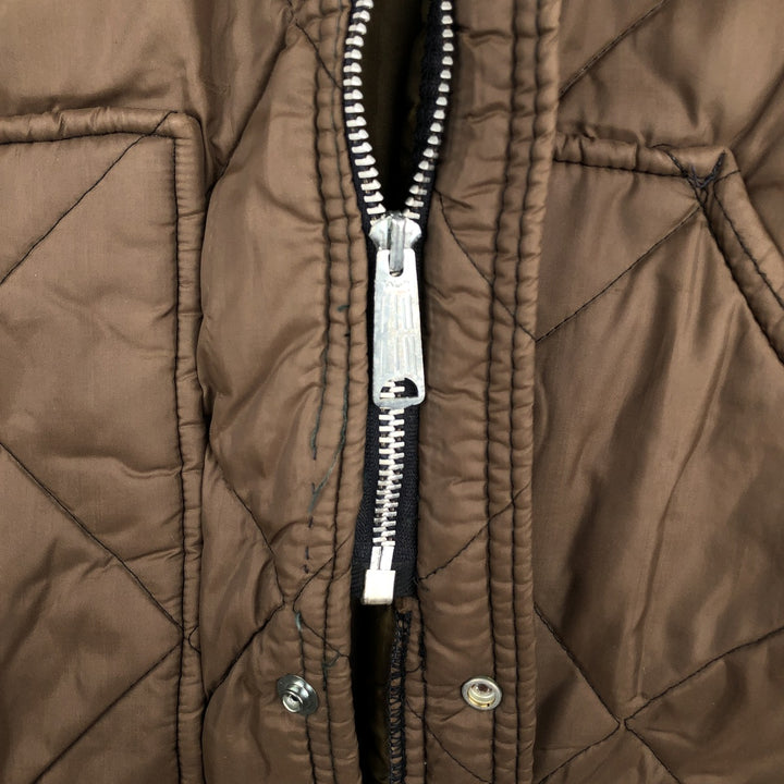 1960s-era quilted puffer jacket, women's size M equivalent, vintage. unclear brown type Vintage Second Hand