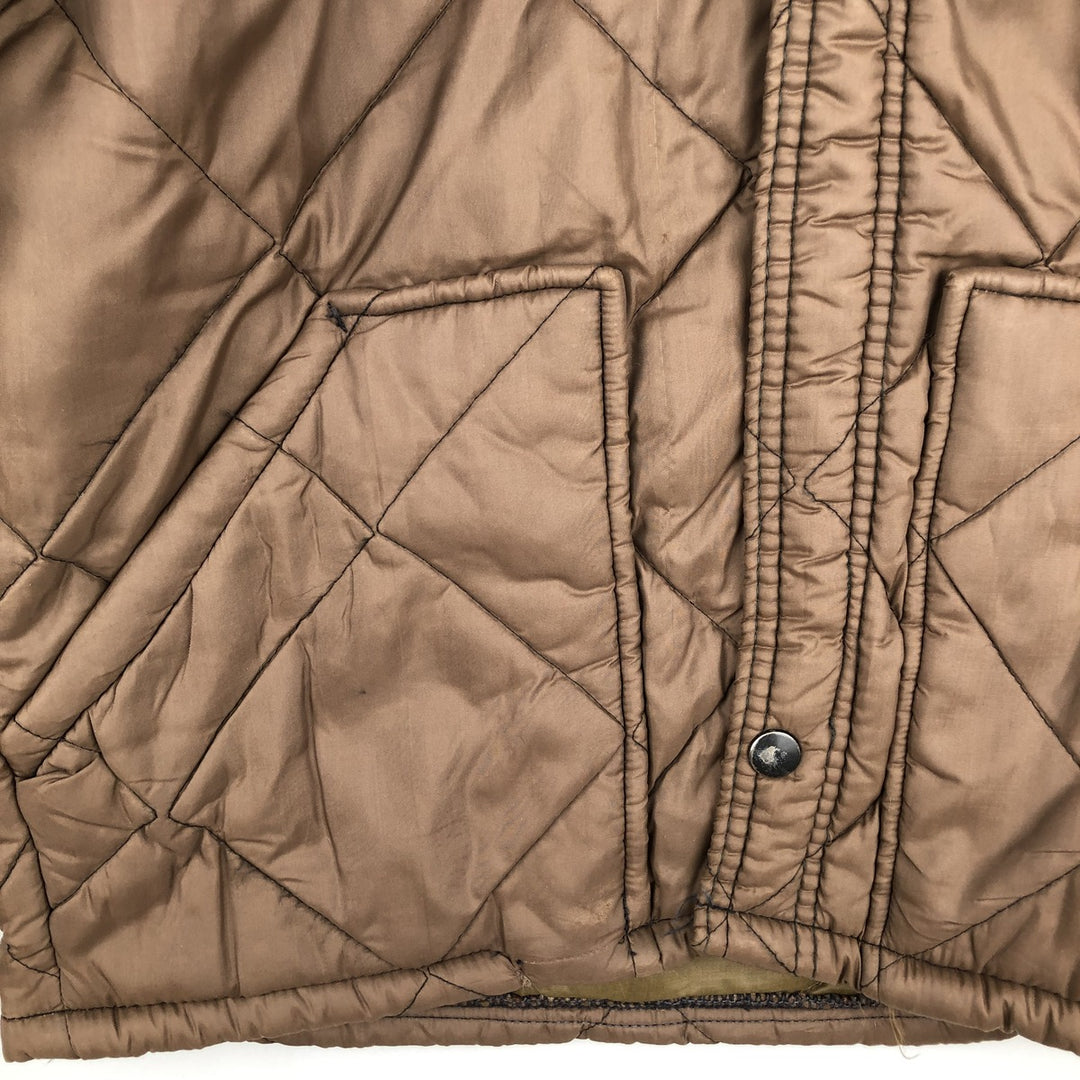 1960s-era quilted puffer jacket, women's size M equivalent, vintage. unclear brown type Vintage Second Hand