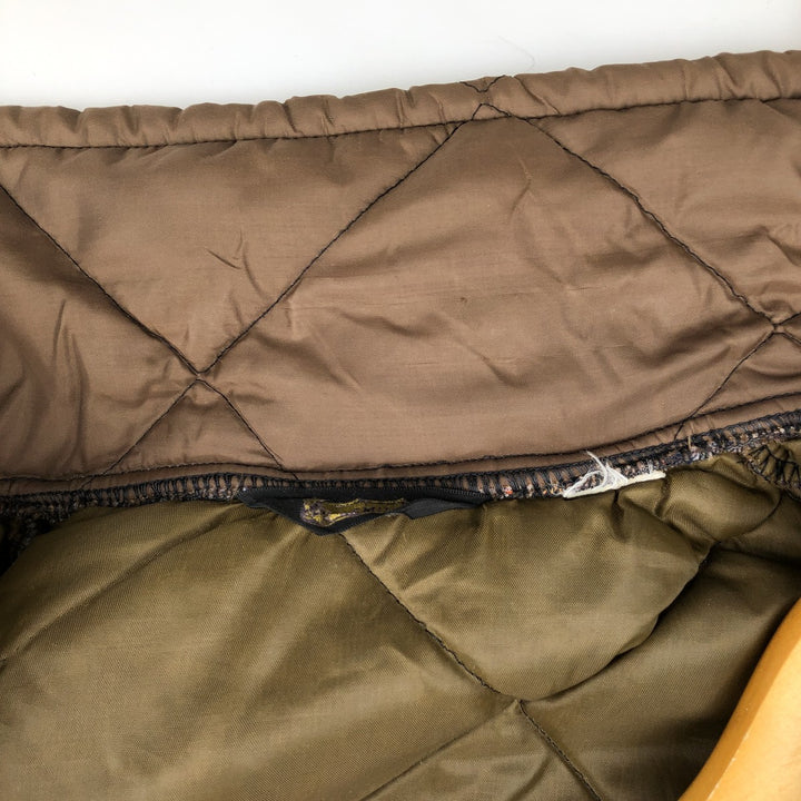 1960s-era quilted puffer jacket, women's size M equivalent, vintage. unclear brown type Vintage Second Hand