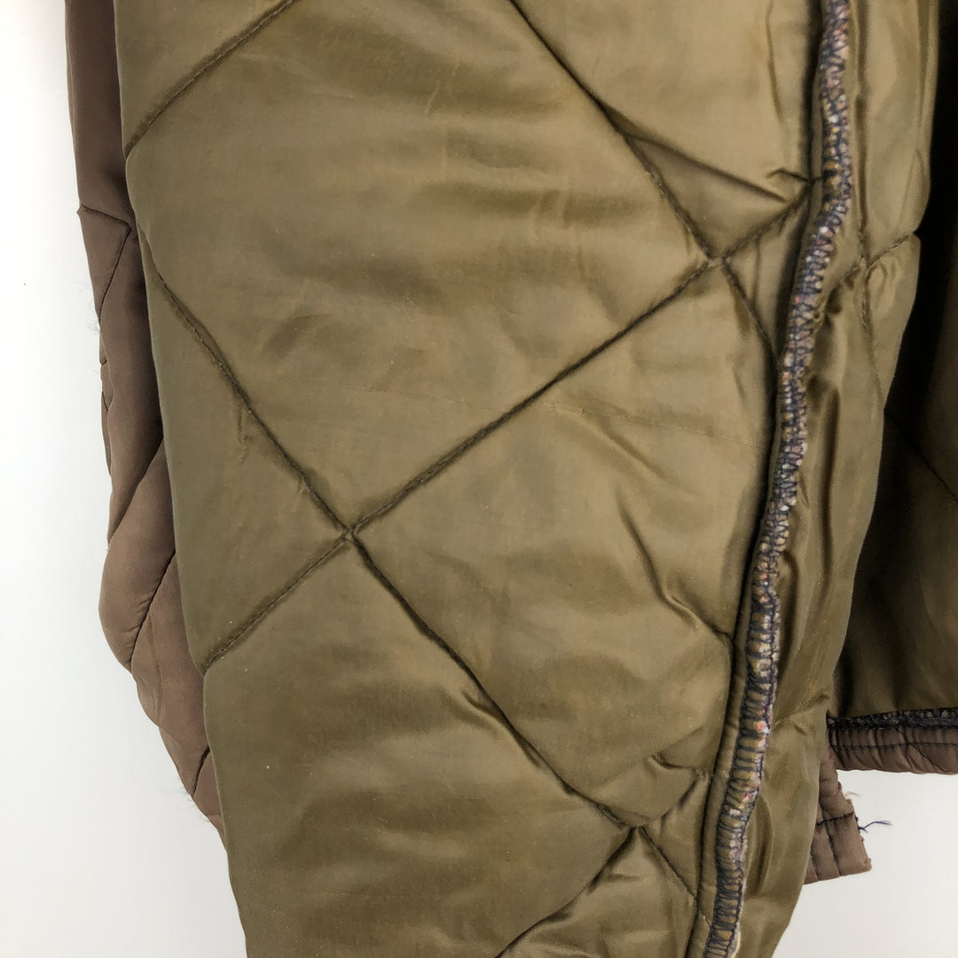 1960s-era quilted puffer jacket, women's size M equivalent, vintage. unclear brown type Vintage Second Hand