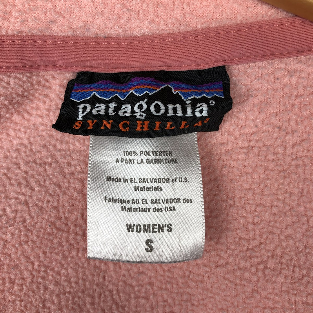 Patagonia SYNCHILLA 30230S7 Fleece Jacket (Women's Size S) polyester pink type Vintage Second Hand