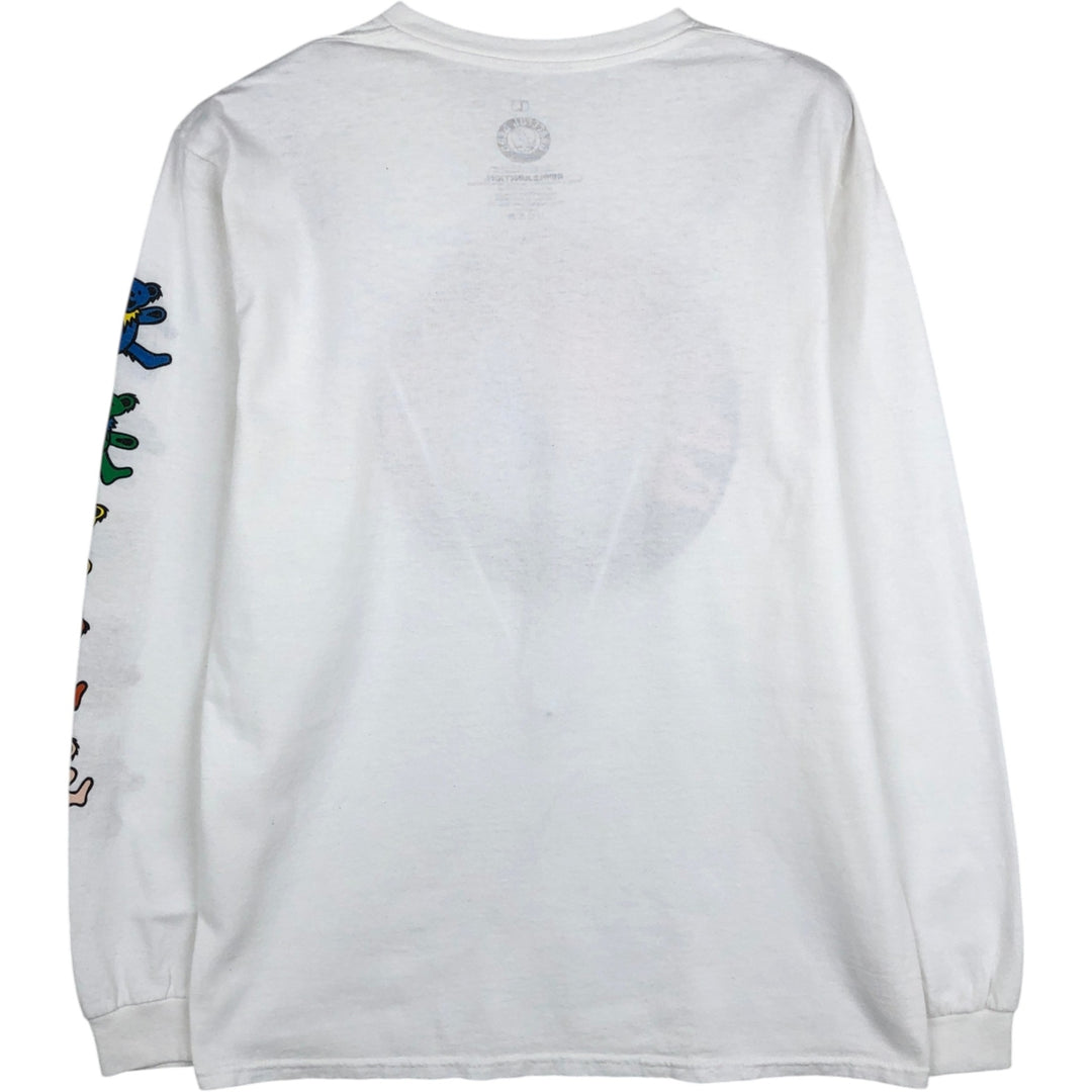 GRATEFUL DEAD Grateful Dead Long Sleeve T-Shirt, Men's Size L cotton white type Vintage Second Hand