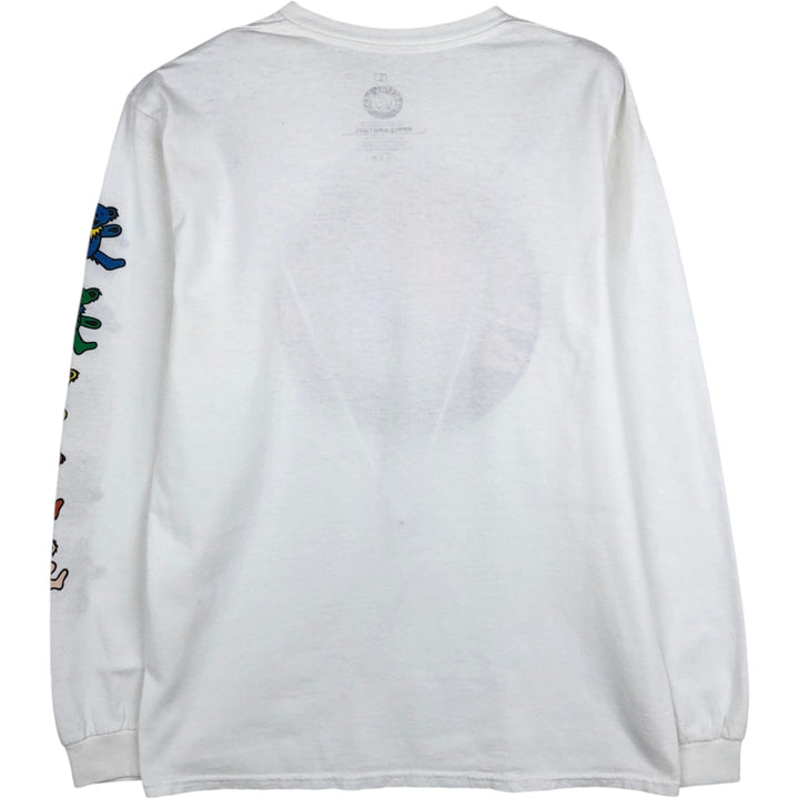 GRATEFUL DEAD Grateful Dead Long Sleeve T-Shirt, Men's Size L cotton white type Vintage Second Hand