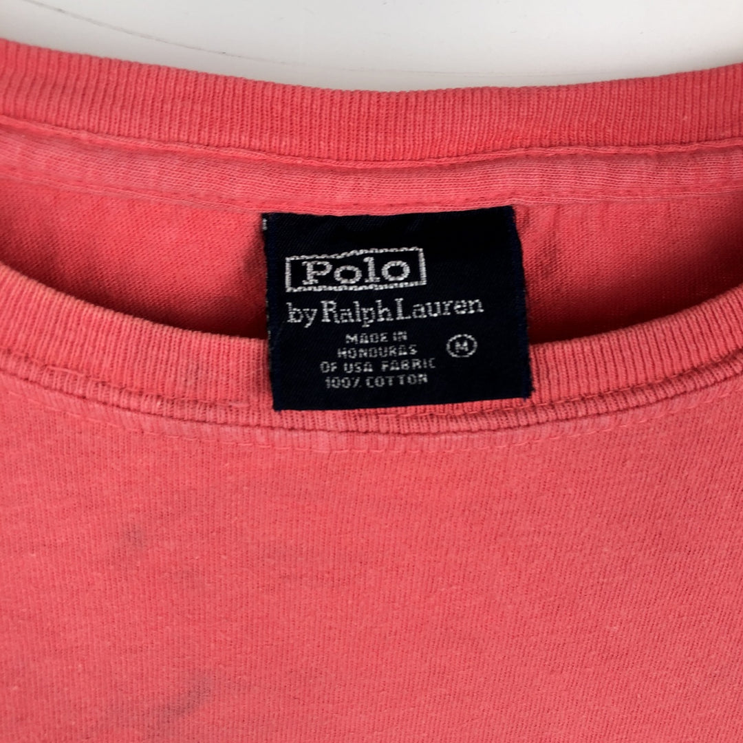 Ralph Lauren POLO by Ralph Lauren Long-Sleeve T-Shirt (Men's Size M equivalent) cotton pink type Vintage Second Hand