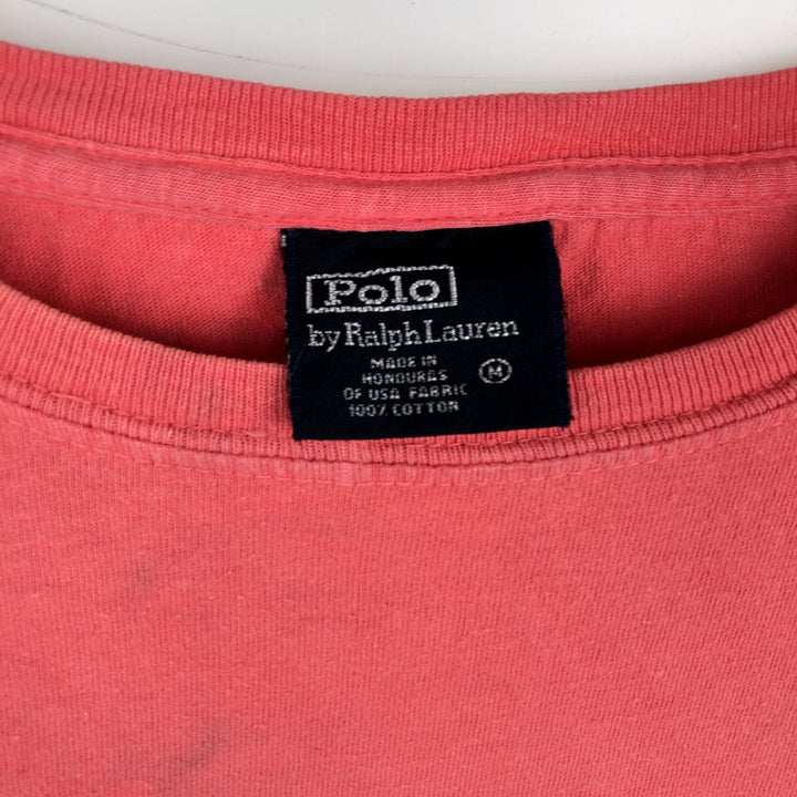 Ralph Lauren POLO by Ralph Lauren Long-Sleeve T-Shirt (Men's Size M equivalent) cotton pink type Vintage Second Hand